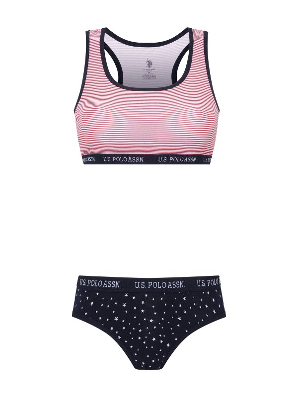 U.S.POLO ASSN. Dámský komplet 66251 proužek | Vermali.cz